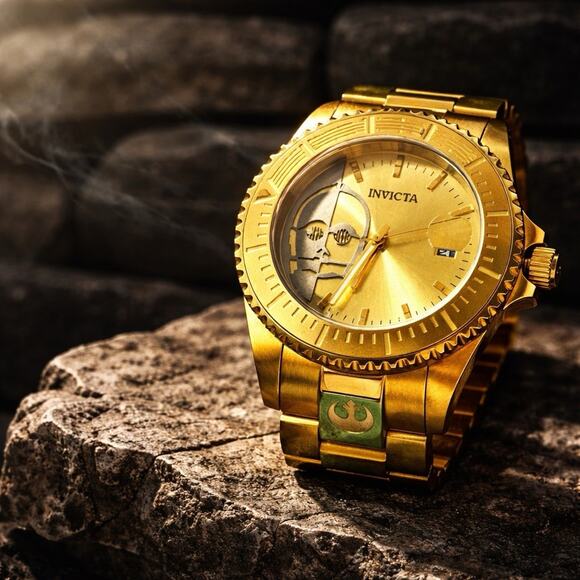 Invicta Star Wars C-3PO Limited Edition 47mm Automatic NH35A  Invicta Star Wars C-3PO Limited Edition 47mm Automatic NH35A Gold Tone Watch 261 main image 1
